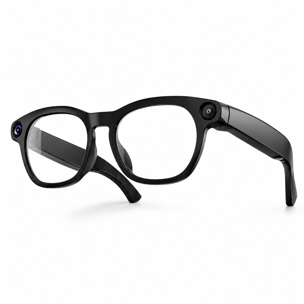 Ochelari Inteligenți AI MLBDIGITAL CY03, Cameră 8 MP, Video HD, Bluetooth 5.4, Apeluri și Muzică, Traducere prin Aplicație, Control Vocal și Touch, IPX6, Negru